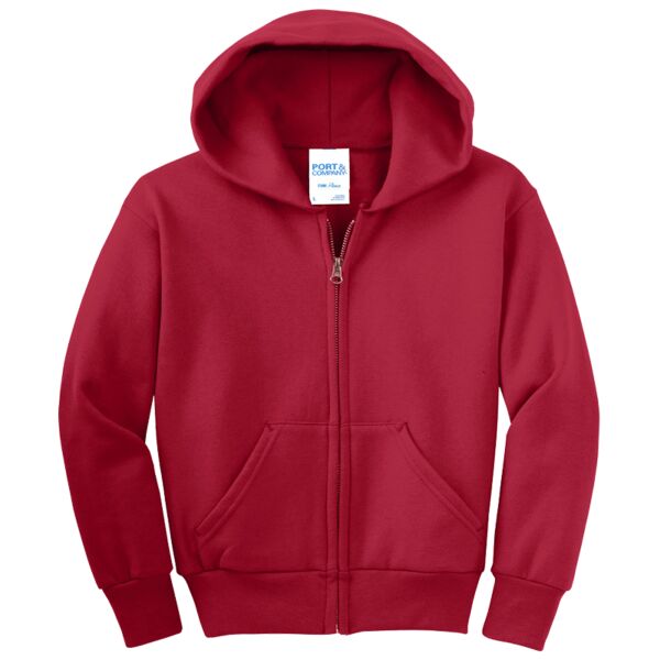 Youth Core Fleece Full Zip Hooded Sweatshirt Thumbnail